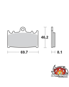 REMBLOKKEN MOTOMASTER REMKLAUW SOFT/RACE COMPOUND