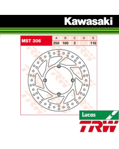 TRW REMSCHIJF - VOOR & ACHTER - KAWASAKI