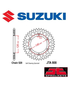 JT SPROCKETS ALUMINIUM ACHTERTANDWIEL - SUZUKI