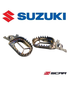 SCAR TITANIUM VOETSTEUNEN - SUZUKI