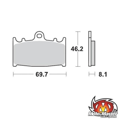 REMBLOKKEN MOTOMASTER REMKLAUW SOFT/RACE COMPOUND