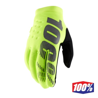 100% BRISKER HANDSCHOENEN - FLUO GEEL