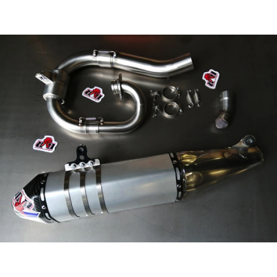 DVR EXHAUST MX/ENDURO RVS - YAMAHA