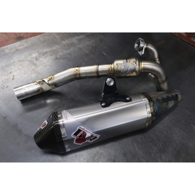 DVR EXHAUST MX/ENDURO RVS - SUZUKI
