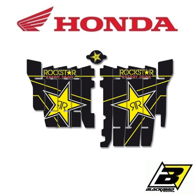 BLACKBIRD ROCKSTAR ENERGY LOUVER STICKERS - HONDA