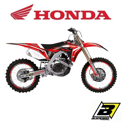 BLACKBIRD DREAM 4 STICKERSET MET BIJPASSENDE ZADELOVERTREK - HONDA