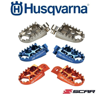 SCAR EVOLUTION RACING VOETSTEUNEN - HUSQVARNA