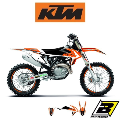 BLACKBIRD DREAM 4 STICKERSET MET BIJPASSENDE ZADELOVERTREK - KTM