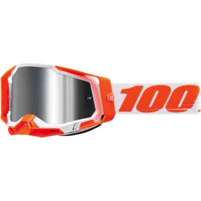 100% RACECRAFT 2 ORANGE MIRROR LENS
