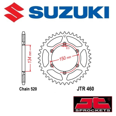 JT SPROCKETS STALEN ACHTERTANDWIEL - SUZUKI