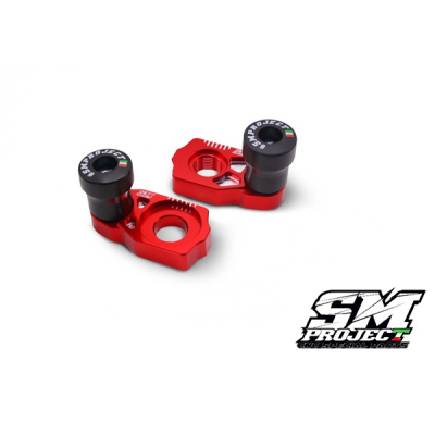 SM PROJECT AXLE BLOCKS SLIDER KIT - RED