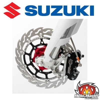 MOTOMASTER 320MM RACING FLAME SUPERMOTO REMSCHIJF VOOR - SUZUKI
